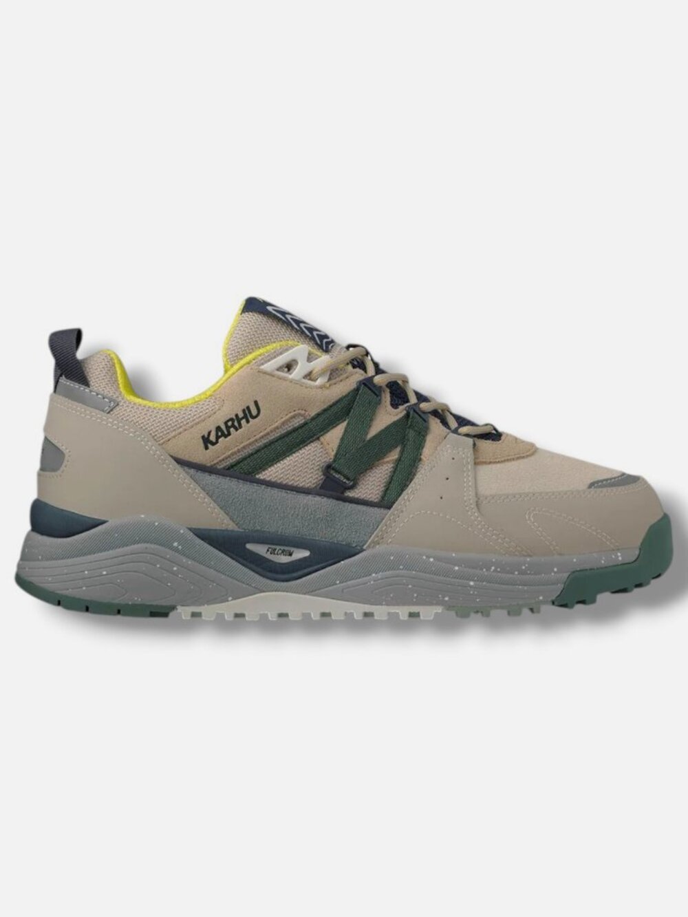 Karhu Men's Beige Fusion XC Low-Top Sneakers Shoes Size 8